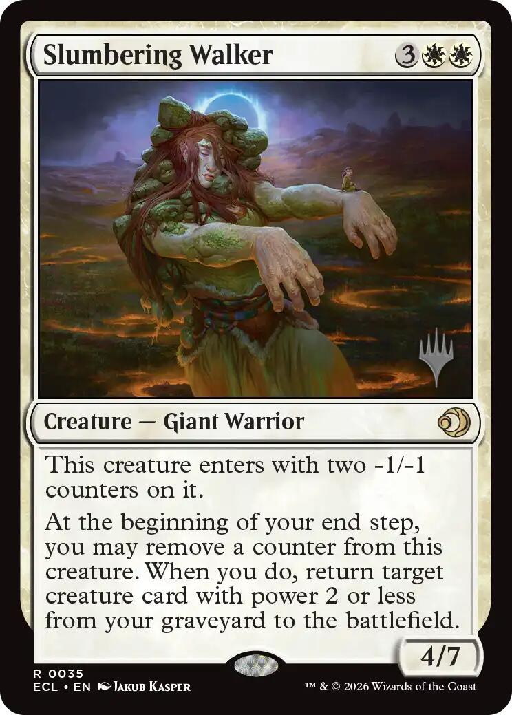 Slumbering Walker [Lorwyn Eclipsed Promos] | Card Merchant Takapuna