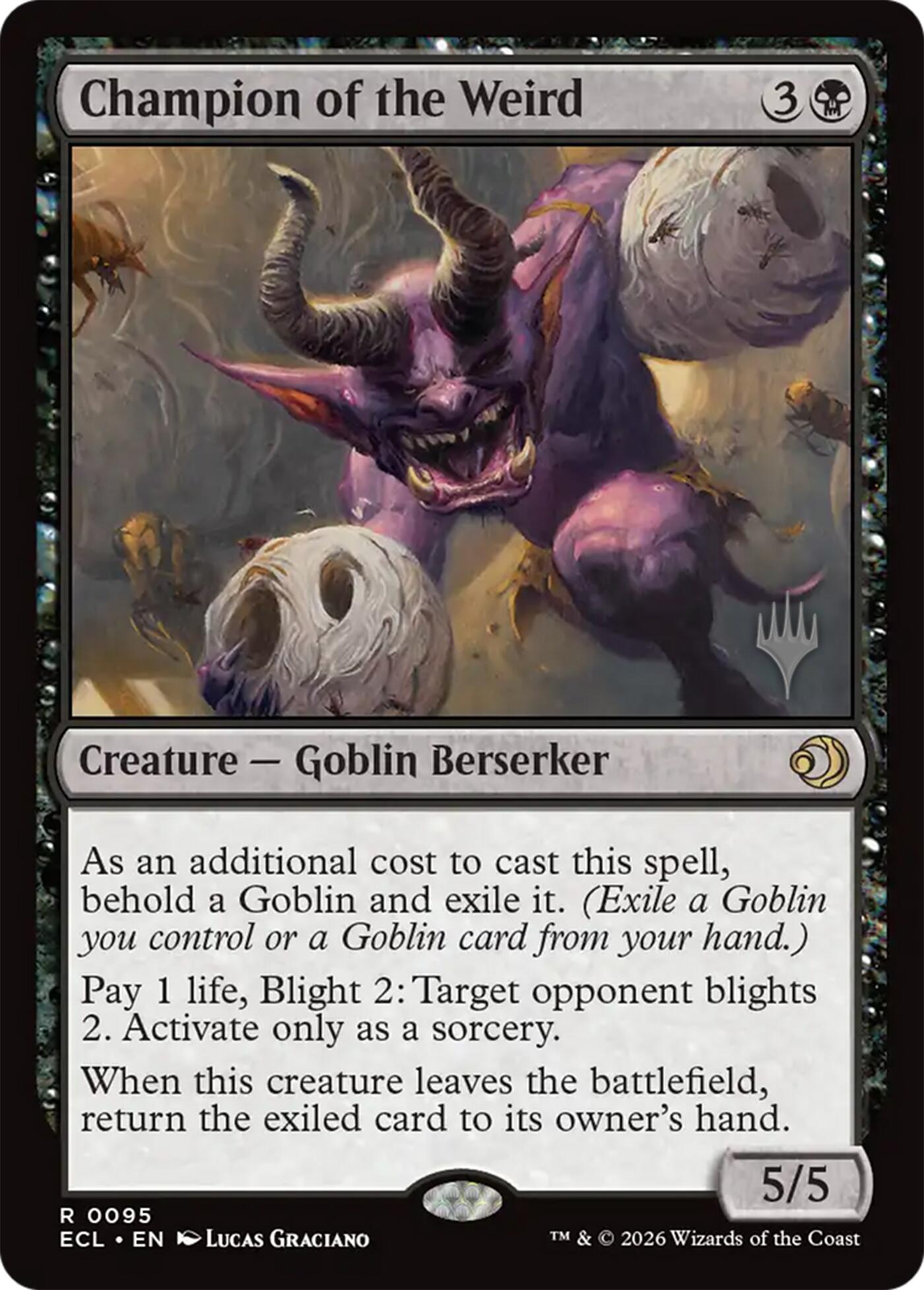 Champion of the Weird [Lorwyn Eclipsed Promos] | Card Merchant Takapuna