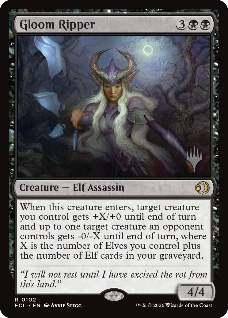 Gloom Ripper [Lorwyn Eclipsed Promos] | Card Merchant Takapuna