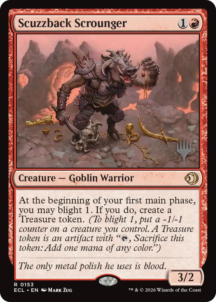 Scuzzback Scrounger [Lorwyn Eclipsed Promos] | Card Merchant Takapuna
