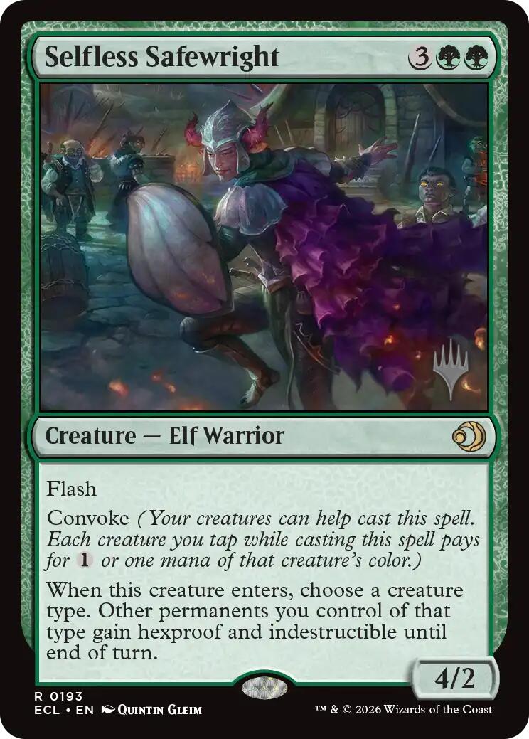 Selfless Safewright [Lorwyn Eclipsed Promos] | Card Merchant Takapuna
