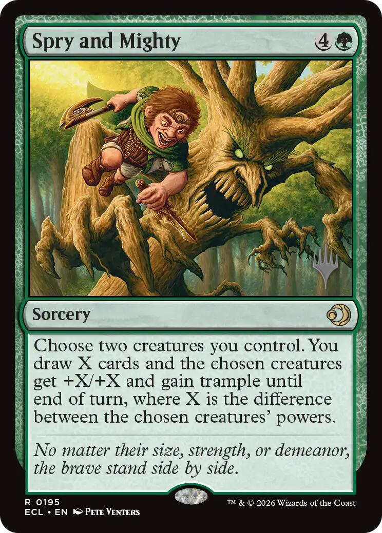 Spry and Mighty [Lorwyn Eclipsed Promos] | Card Merchant Takapuna