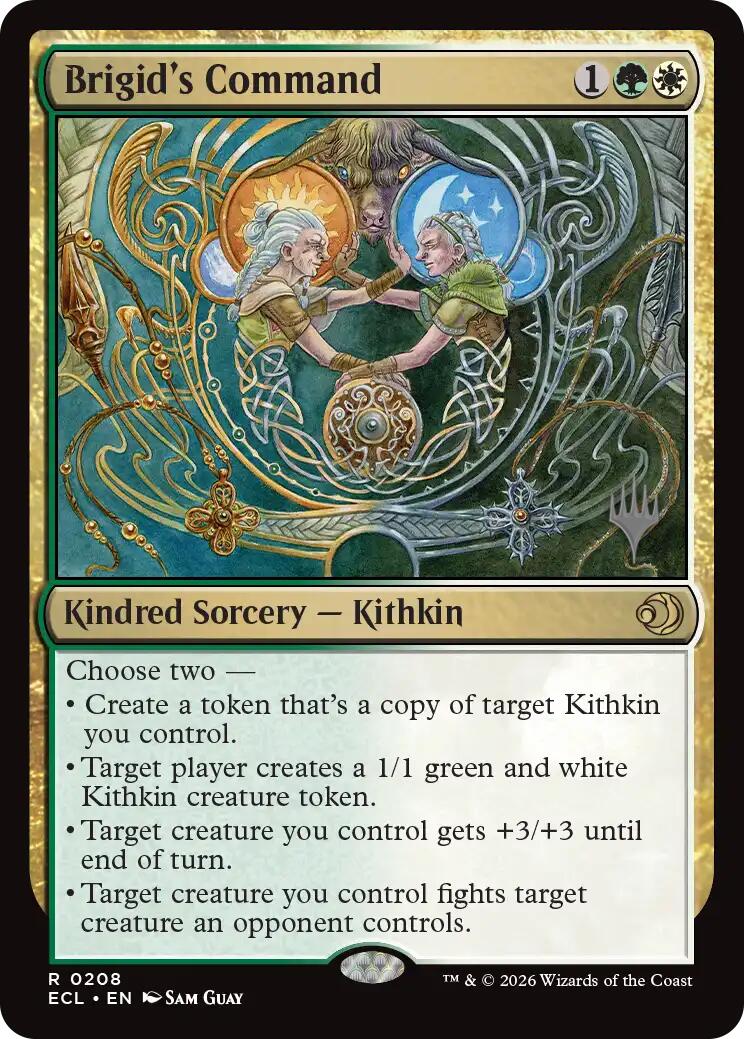 Brigid's Command [Lorwyn Eclipsed Promos] | Card Merchant Takapuna