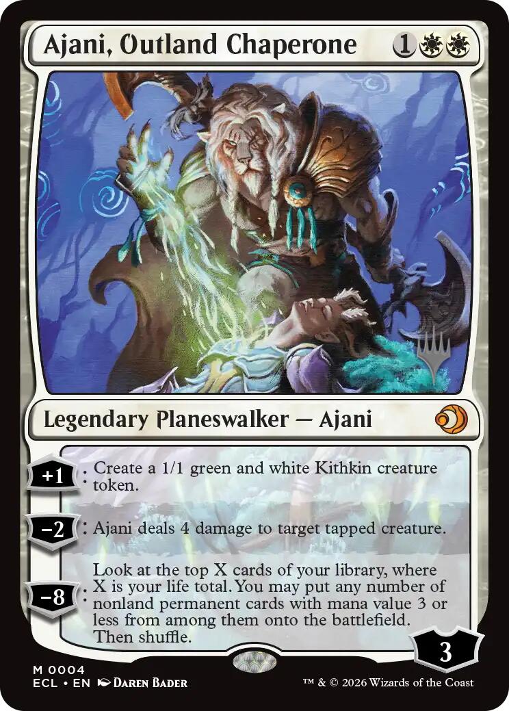 Ajani, Outland Chaperone [Lorwyn Eclipsed Promos] | Card Merchant Takapuna