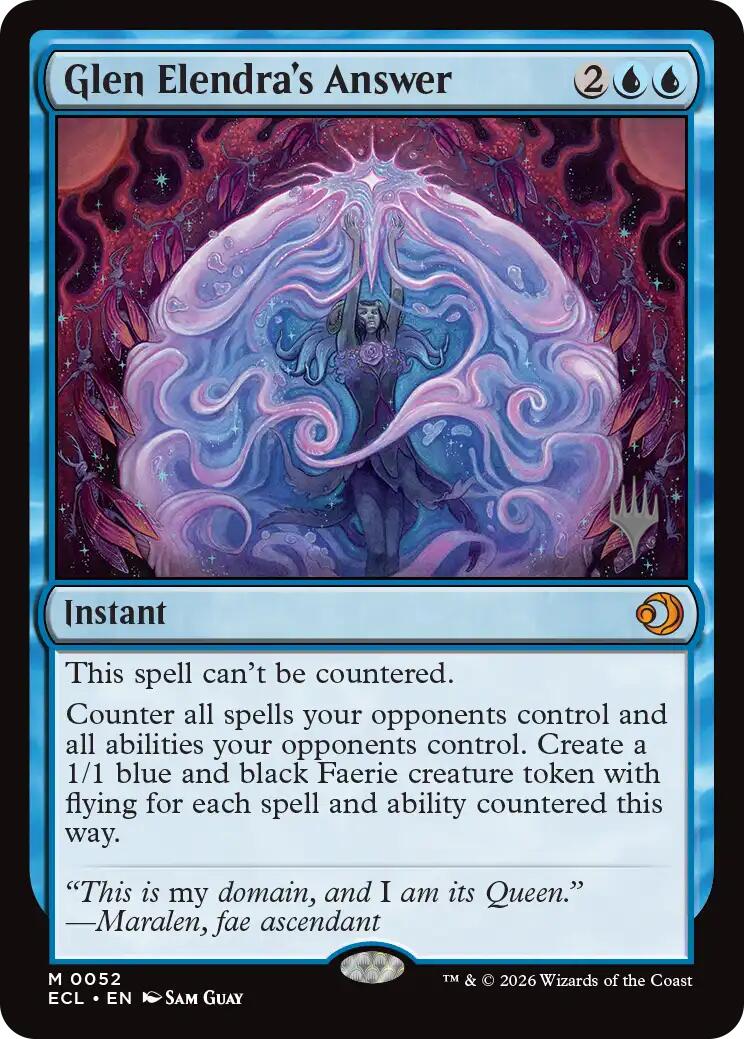 Glen Elendra's Answer [Lorwyn Eclipsed Promos] | Card Merchant Takapuna
