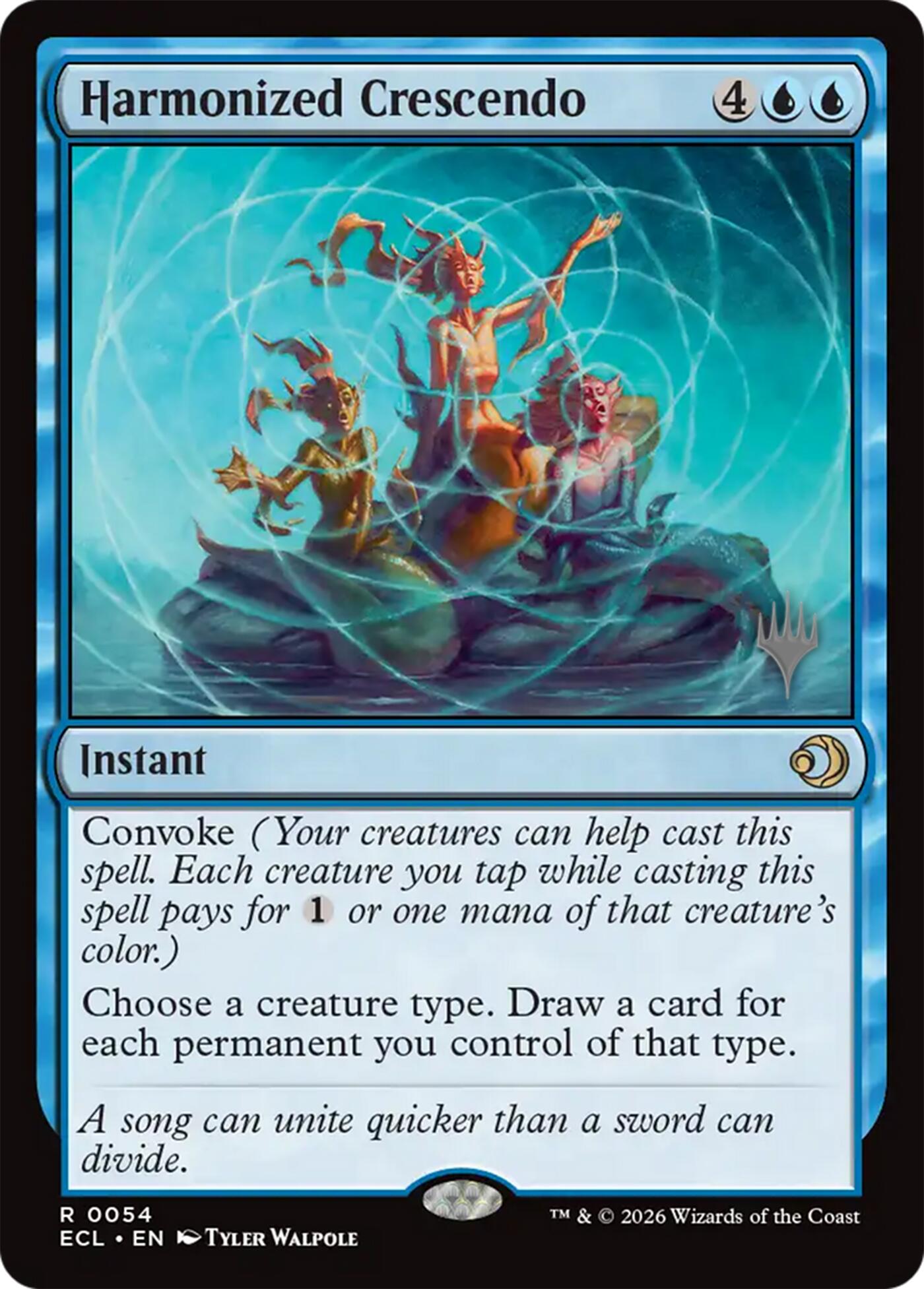Harmonized Crescendo [Lorwyn Eclipsed Promos] | Card Merchant Takapuna