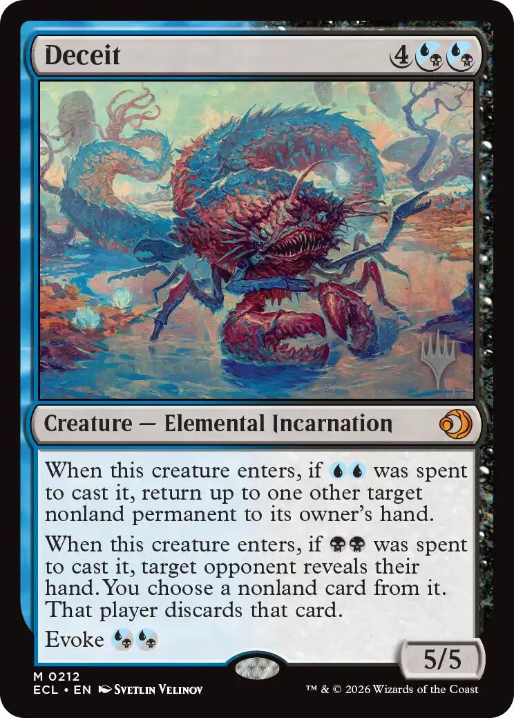 Deceit [Lorwyn Eclipsed Promos] | Card Merchant Takapuna