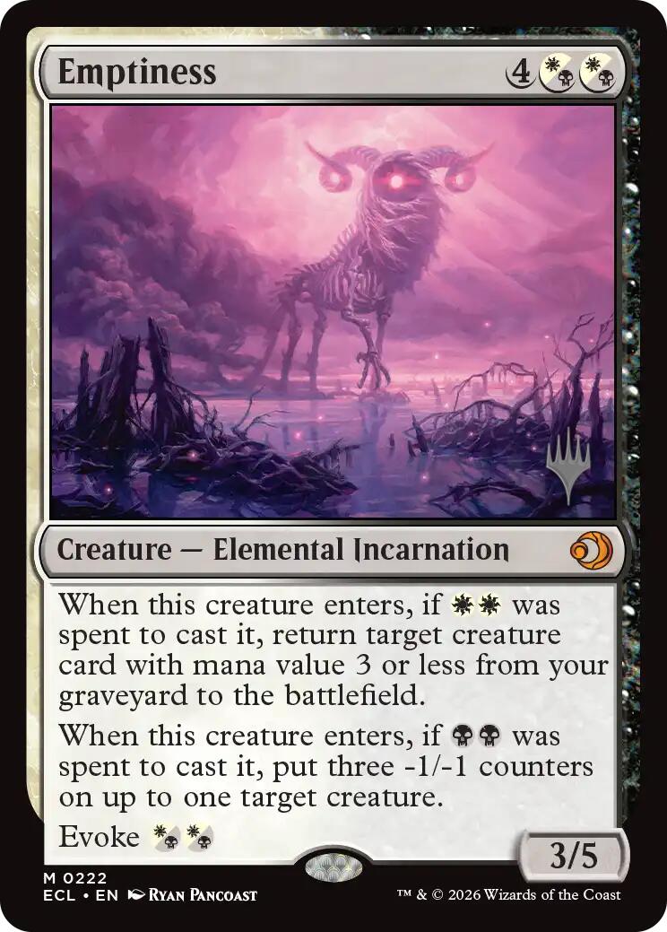 Emptiness [Lorwyn Eclipsed Promos] | Card Merchant Takapuna