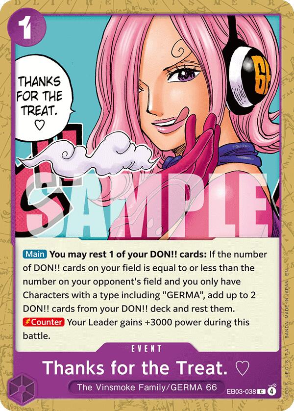 Thanks for the Treat. [Extra Booster: One Piece Heroines Edition] | Card Merchant Takapuna