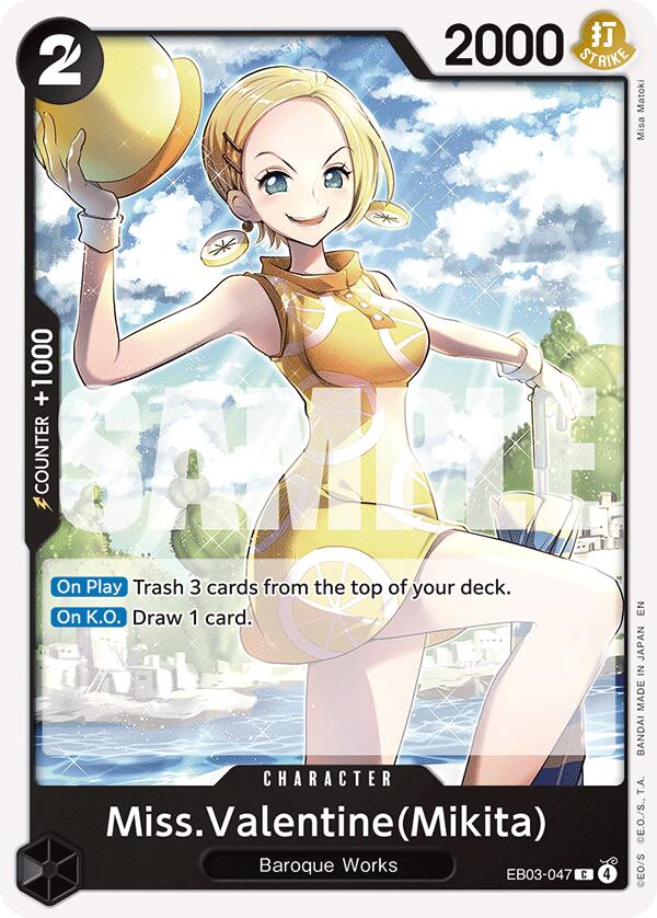 Miss.Valentine(Mikita) [Extra Booster: One Piece Heroines Edition] | Card Merchant Takapuna