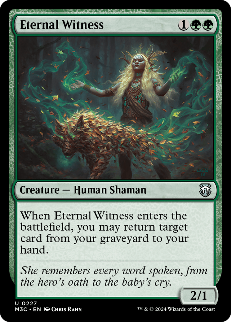 Eternal Witness (Ripple Foil) [Modern Horizons 3 Commander] | Card Merchant Takapuna