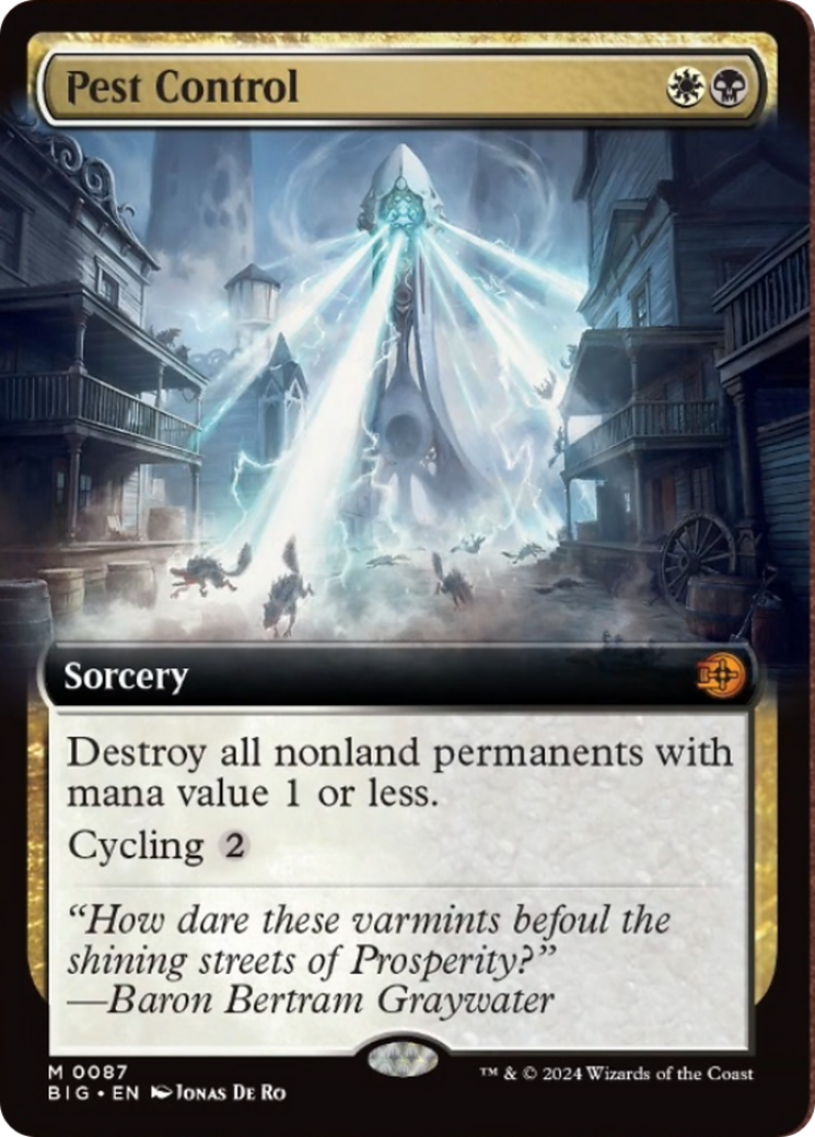 Pest Control (Extended Art) [Outlaws of Thunder Junction: The Big Score] | Card Merchant Takapuna