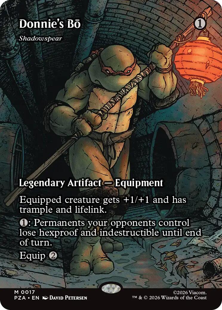Donnie's Bo - Shadowspear (Borderless) [Teenage Mutant Ninja Turtles Eternal-Legal] | Card Merchant Takapuna