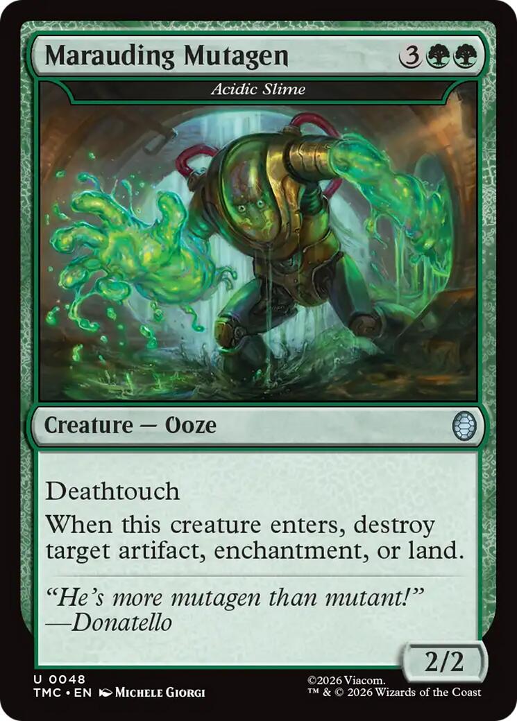 Marauding Mutagen - Acidic Slime [Teenage Mutant Ninja Turtles Commander] | Card Merchant Takapuna