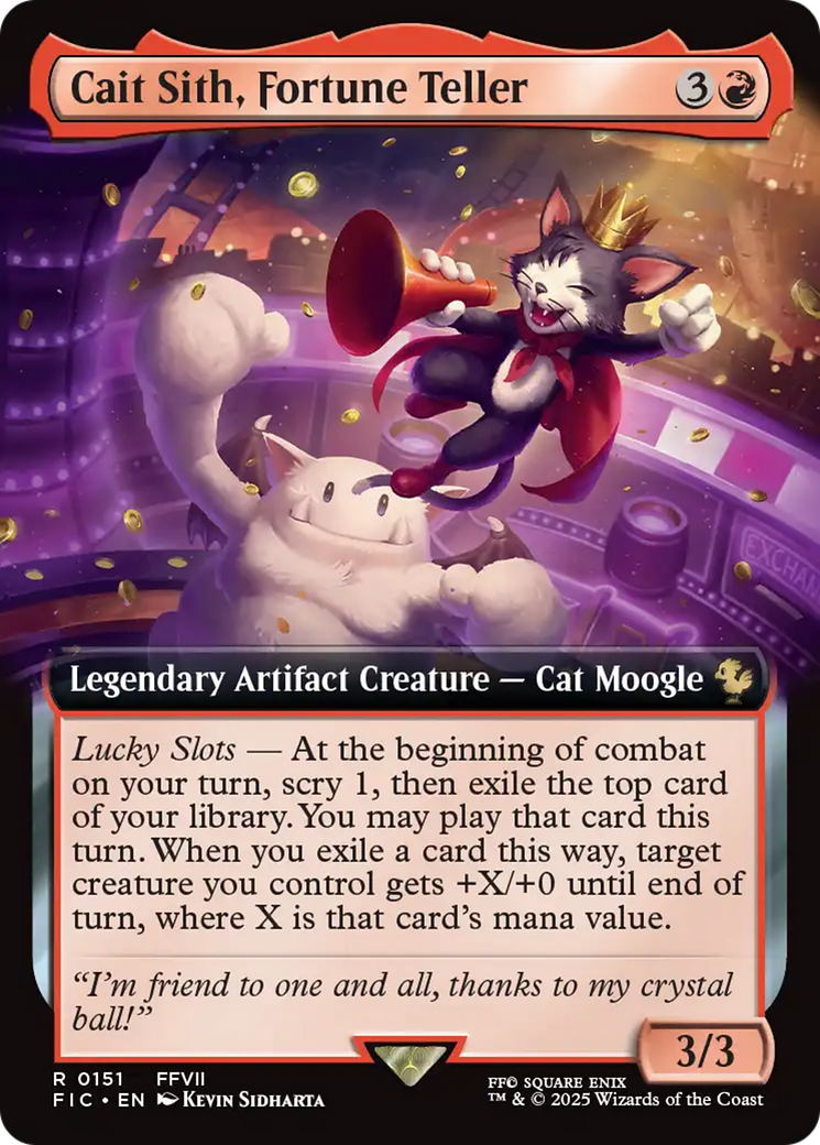 Cait Sith, Fortune Teller (Extended Art) [FINAL FANTASY Commander] | Card Merchant Takapuna