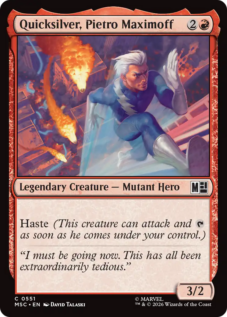 Quicksilver, Pietro Maximoff (0551) [Marvel Super Heroes Commander] | Card Merchant Takapuna