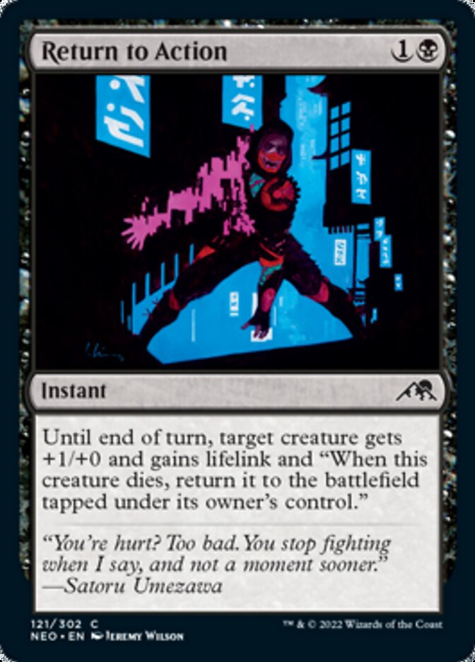 Return to Action [Kamigawa: Neon Dynasty] | Card Merchant Takapuna