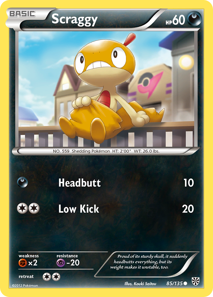 Scraggy (85/135) [Black & White: Plasma Storm] | Card Merchant Takapuna