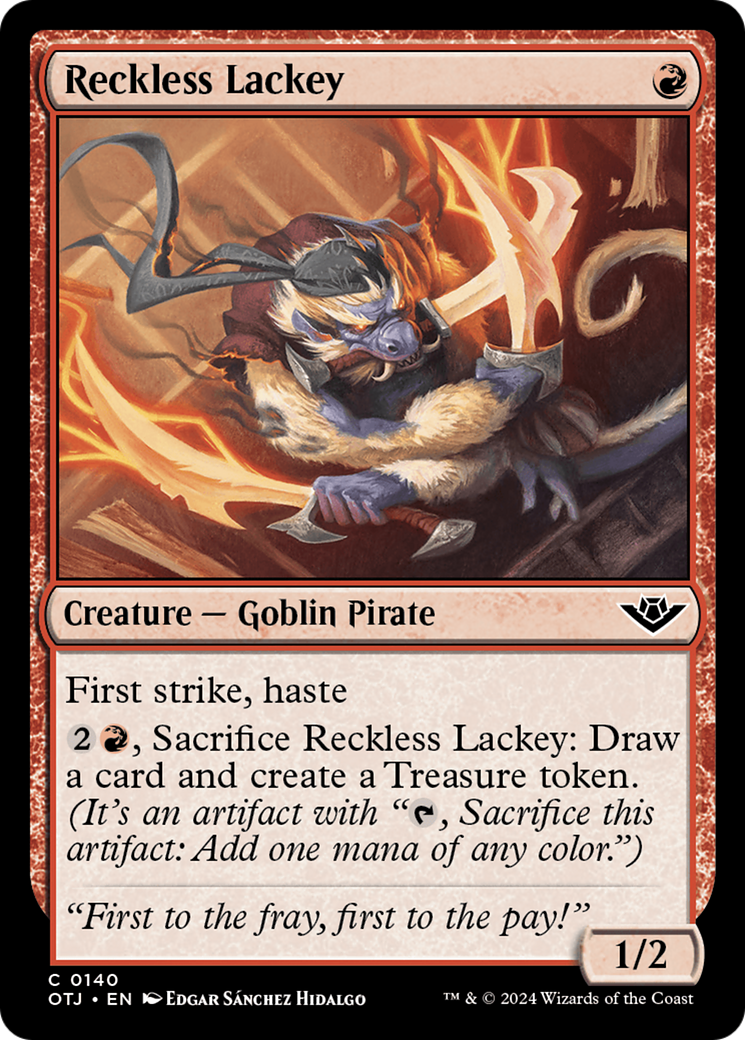 Reckless Lackey [Outlaws of Thunder Junction] | Card Merchant Takapuna