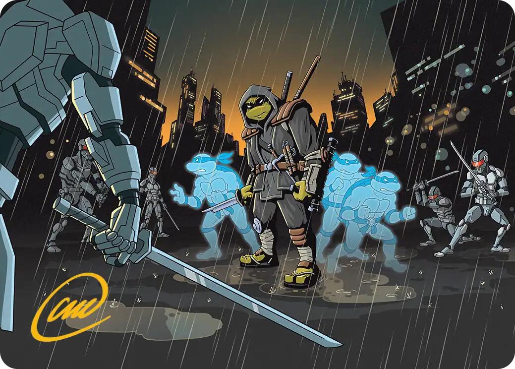 The Last Ronin's Technique Art Card (Gold-Stamped Signature) [Teenage Mutant Ninja Turtles Art Series] | Card Merchant Takapuna