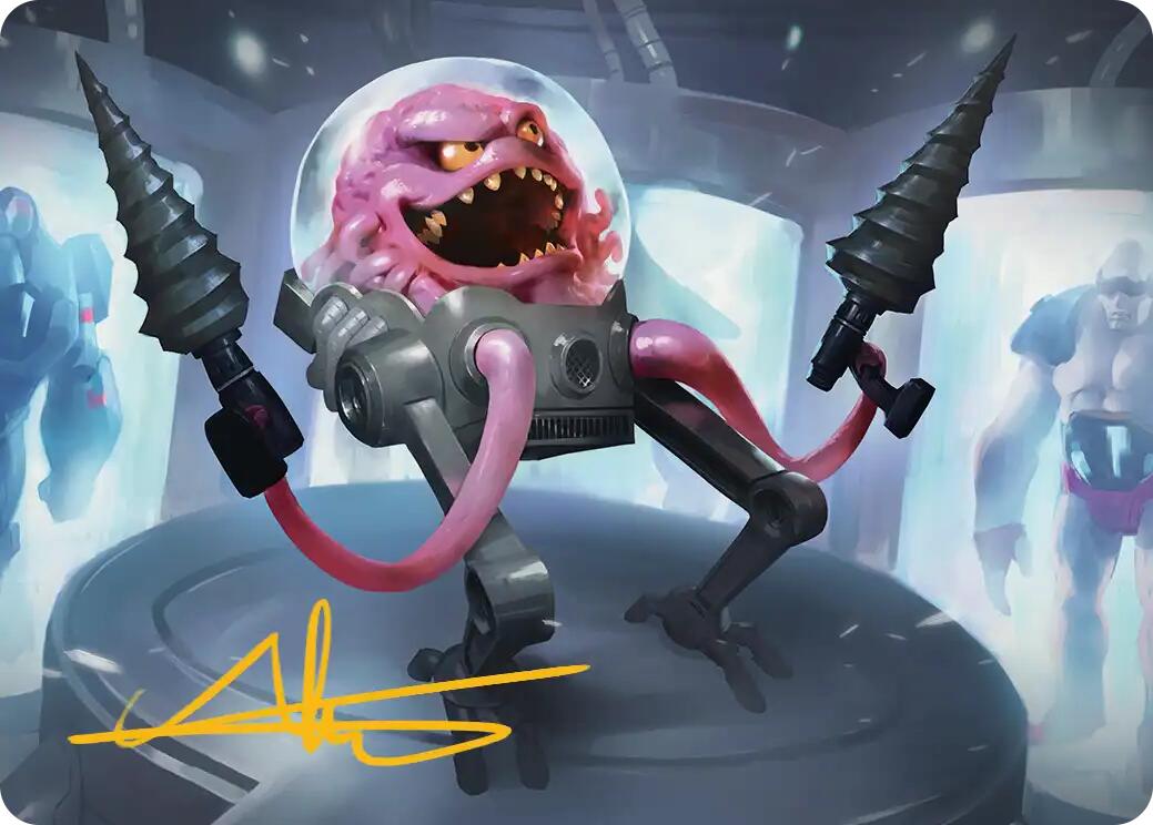 Krang, Master Mind Art Card (4/54) (Gold-Stamped Signature) [Teenage Mutant Ninja Turtles Art Series] | Card Merchant Takapuna