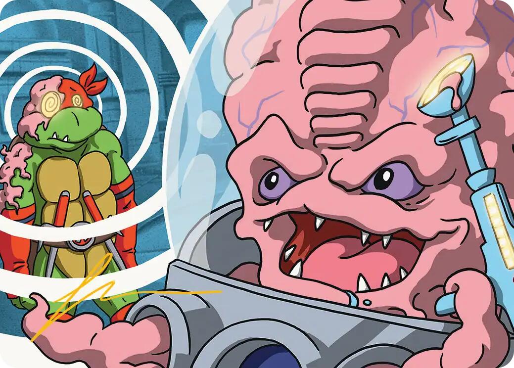 Krang, Master Mind Art Card (25/54) (Gold-Stamped Signature) [Teenage Mutant Ninja Turtles Art Series] | Card Merchant Takapuna