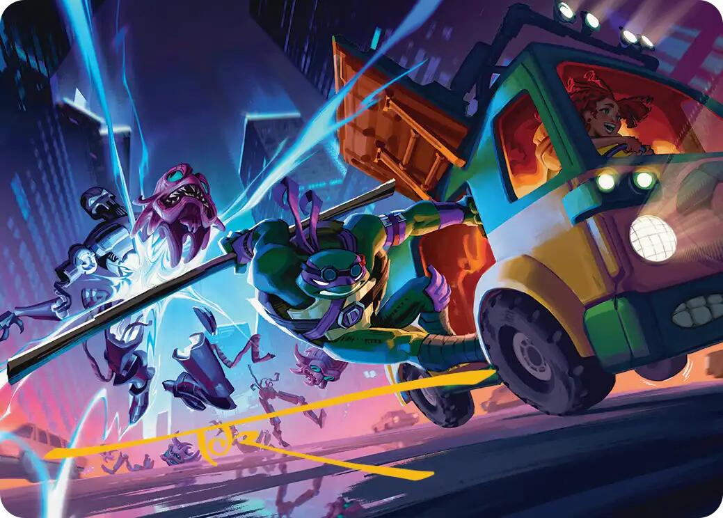 Donatello, Rad Scientist Art Card (Gold-Stamped Signature) [Teenage Mutant Ninja Turtles Art Series] | Card Merchant Takapuna