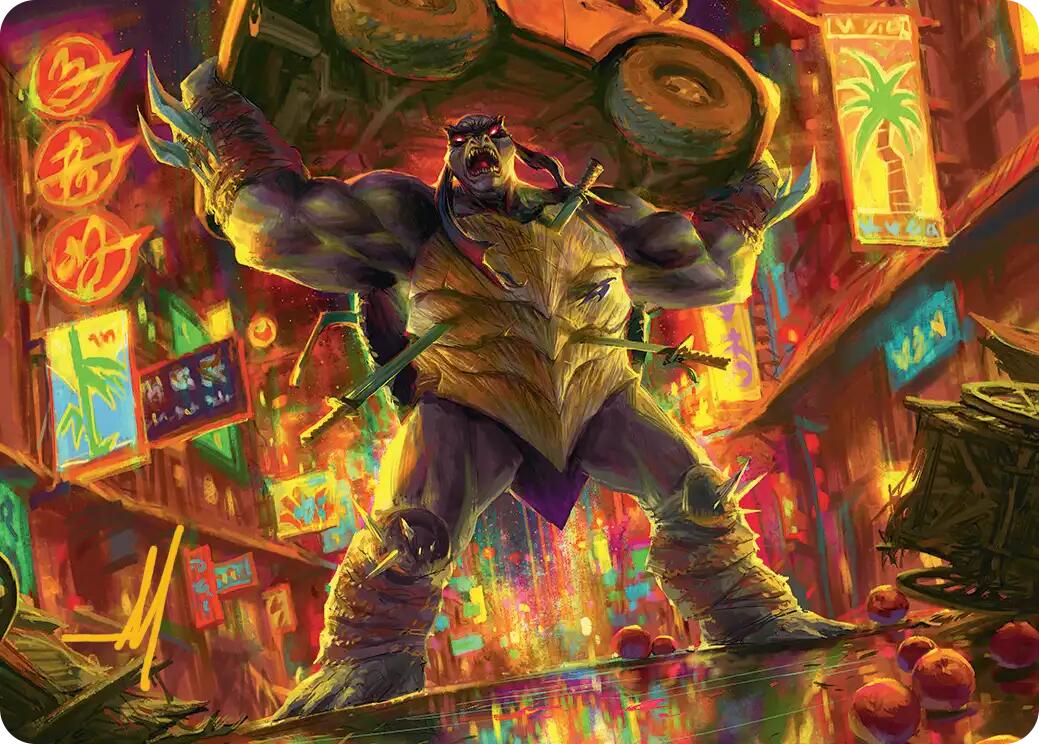 Slash, Reptile Rampager Art Card (Gold-Stamped Signature) [Teenage Mutant Ninja Turtles Art Series] | Card Merchant Takapuna