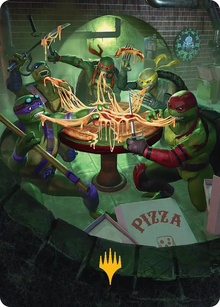 Food Chain Art Card (Gold-Stamped) [Teenage Mutant Ninja Turtles Art Series] | Card Merchant Takapuna