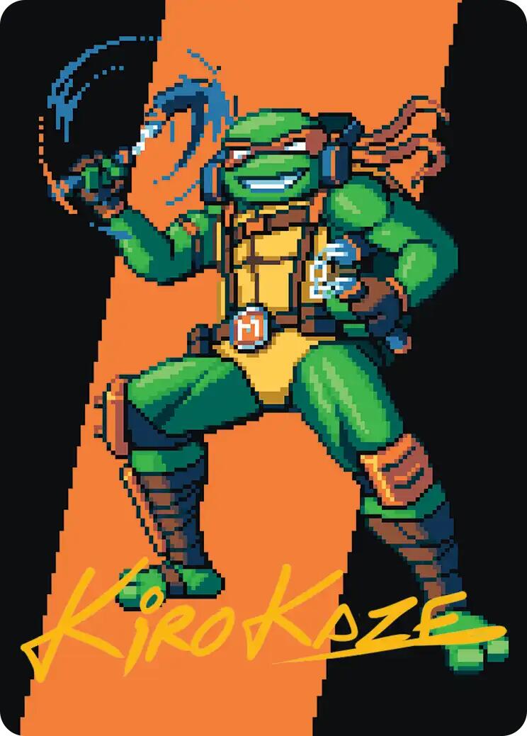 Michelangelo, the Heart Art Card (Gold-Stamped Signature) [Teenage Mutant Ninja Turtles Art Series] | Card Merchant Takapuna