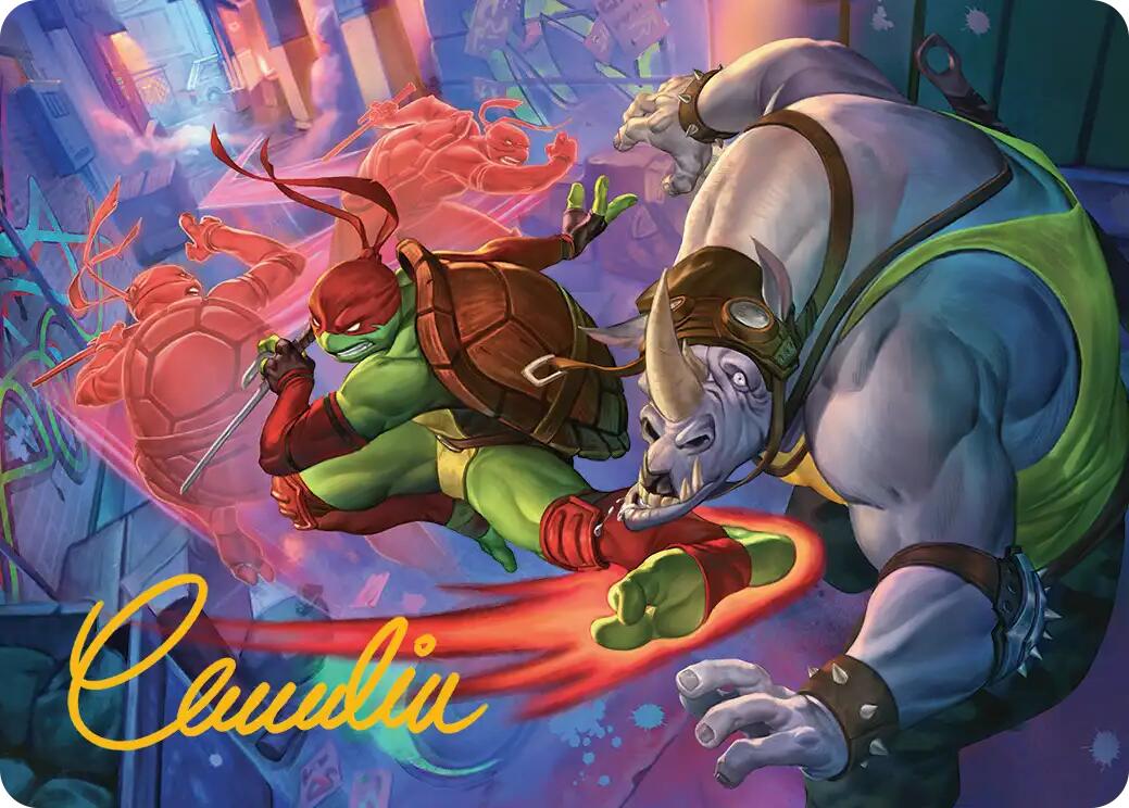 Super Combo Art Card (Gold-Stamped Signature) [Teenage Mutant Ninja Turtles Art Series] | Card Merchant Takapuna