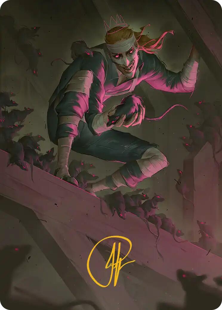 Rat King, the Chaosbringer Art Card (Gold-Stamped Signature) [Teenage Mutant Ninja Turtles Art Series] | Card Merchant Takapuna