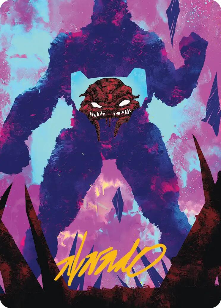 Krang, Utrom Warlord Art Card (Gold-Stamped Signature) [Teenage Mutant Ninja Turtles Art Series] | Card Merchant Takapuna