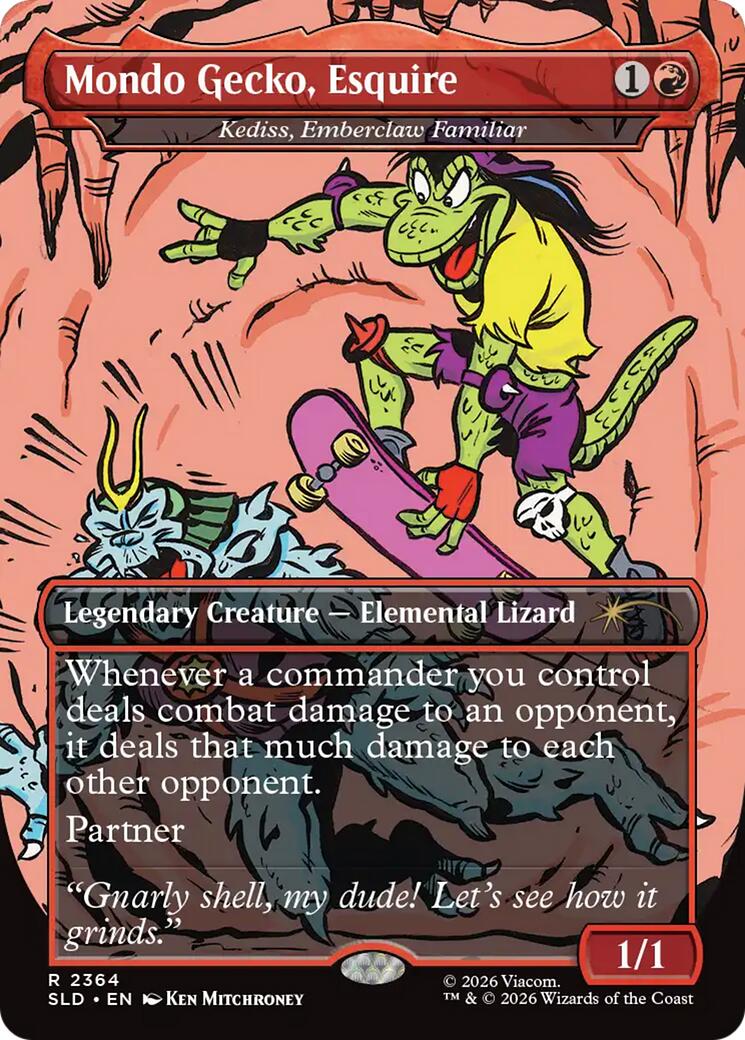 Mondo Gecko, Esquire - Kediss, Emberclaw Familiar [Secret Lair Drop Series] | Card Merchant Takapuna