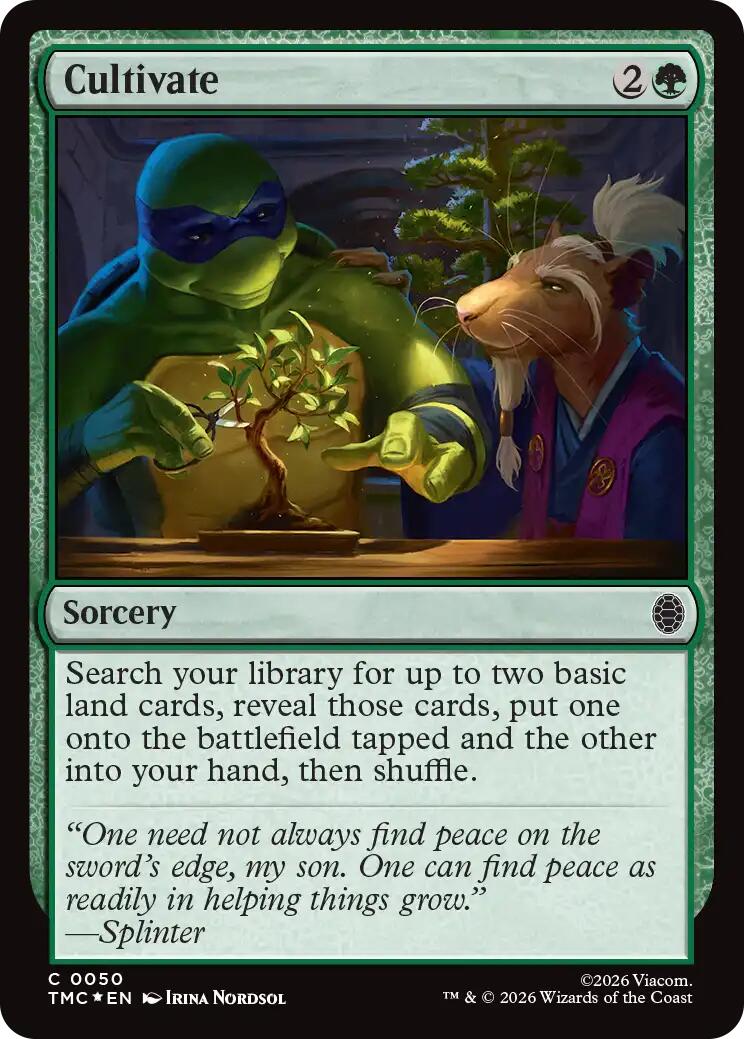 Cultivate (Surge Foil) [Teenage Mutant Ninja Turtles Commander] | Card Merchant Takapuna