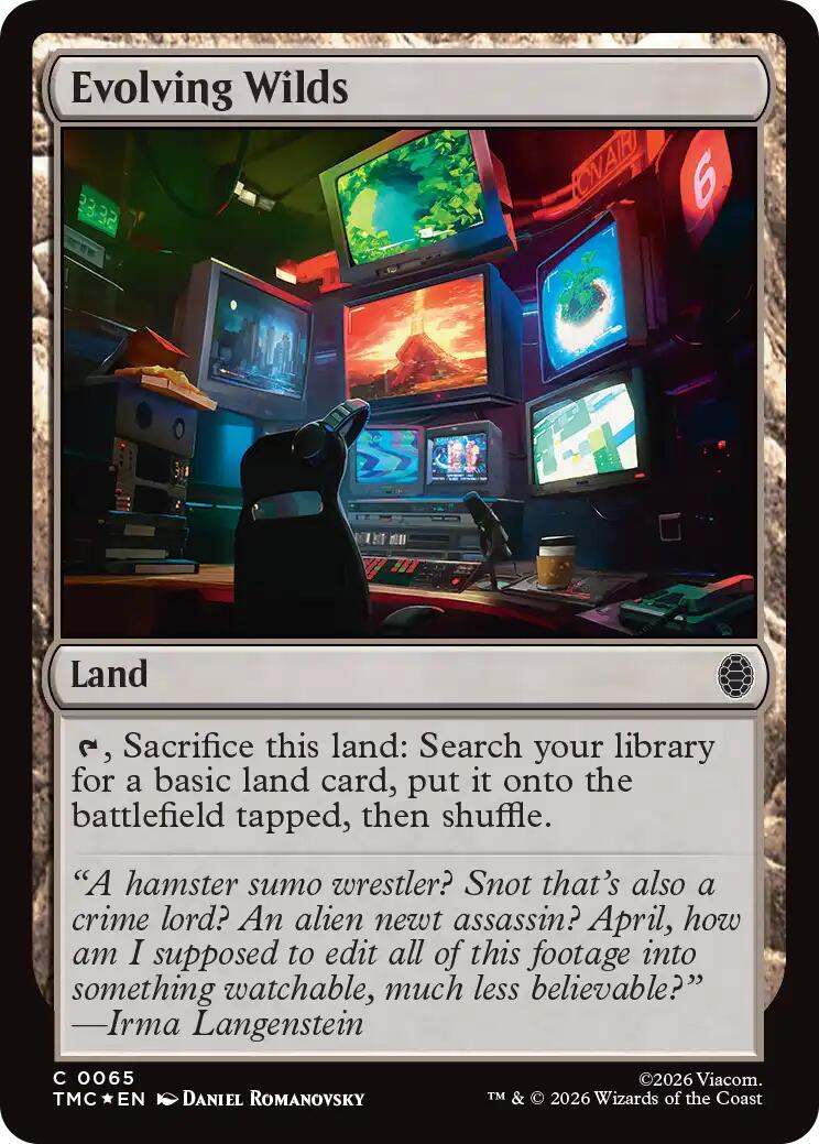 Evolving Wilds (Surge Foil) [Teenage Mutant Ninja Turtles Commander] | Card Merchant Takapuna