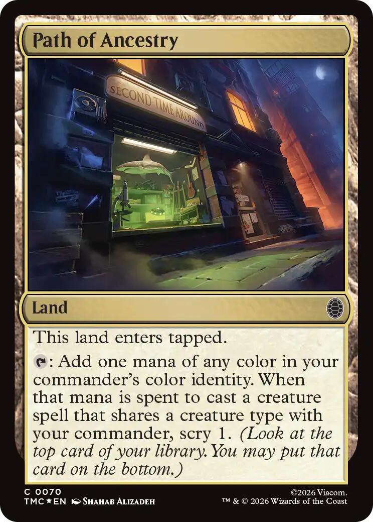 Path of Ancestry (Surge Foil) [Teenage Mutant Ninja Turtles Commander] | Card Merchant Takapuna
