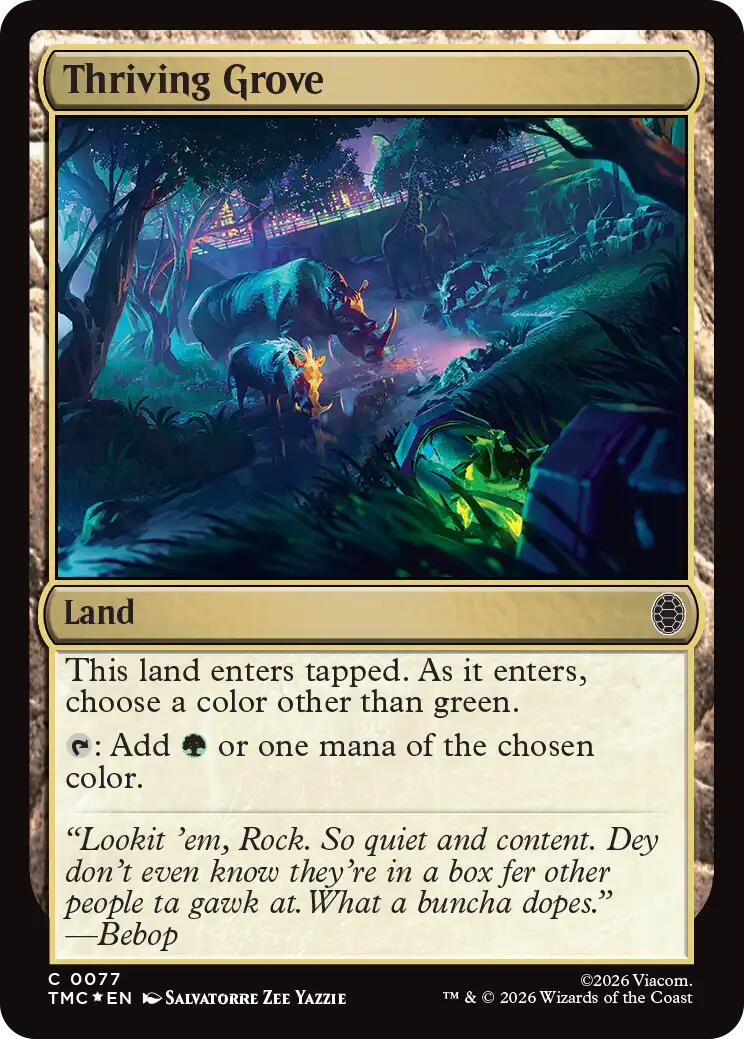 Thriving Grove (Surge Foil) [Teenage Mutant Ninja Turtles Commander] | Card Merchant Takapuna