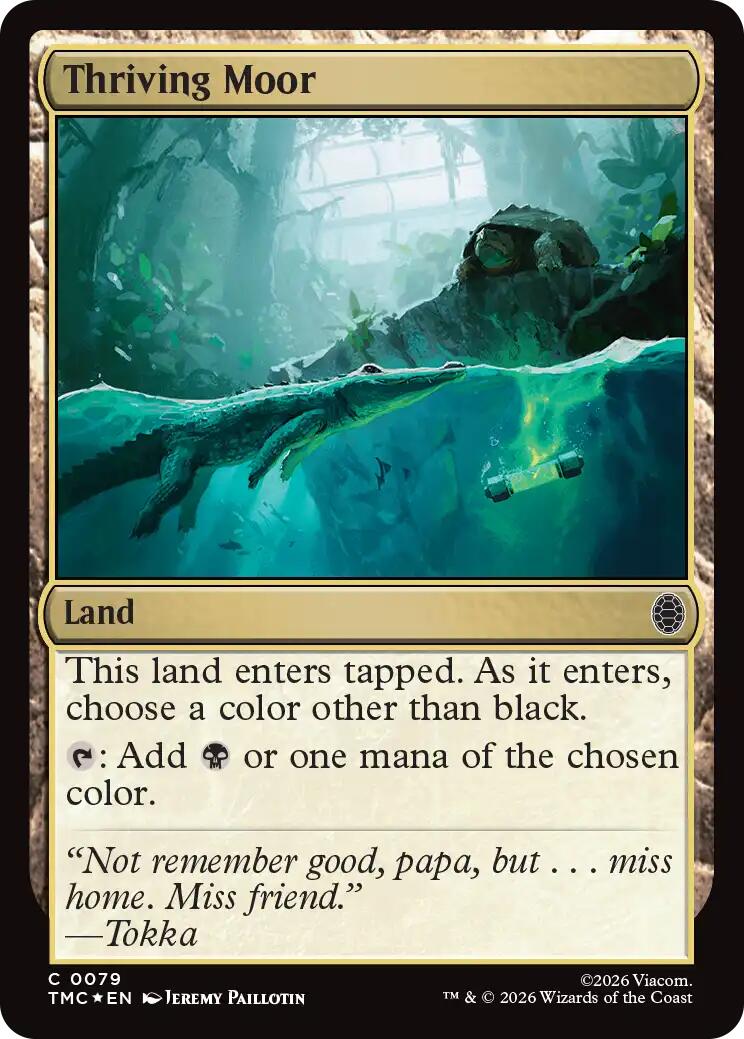 Thriving Moor (Surge Foil) [Teenage Mutant Ninja Turtles Commander] | Card Merchant Takapuna