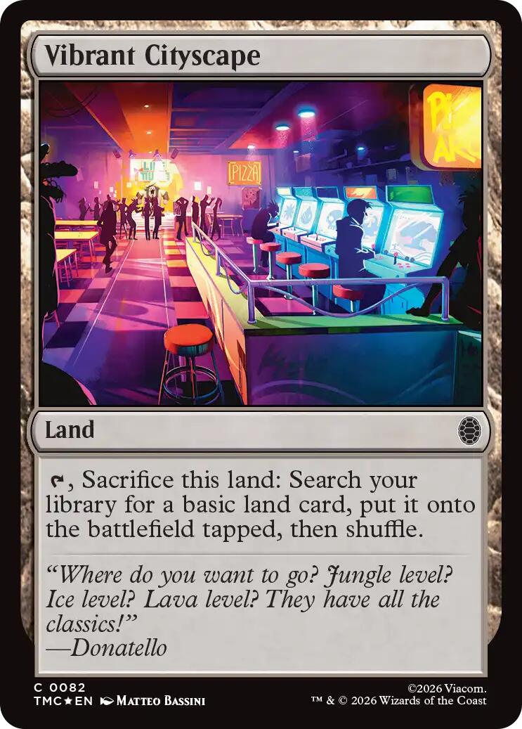 Vibrant Cityscape (Surge Foil) [Teenage Mutant Ninja Turtles Commander] | Card Merchant Takapuna