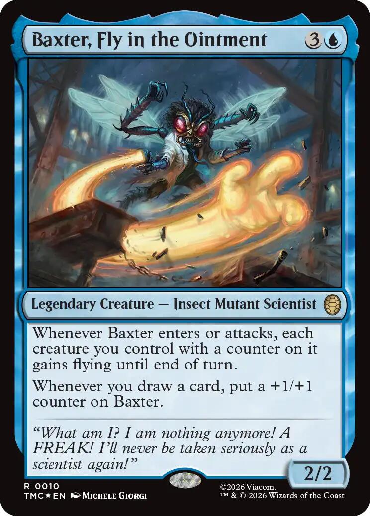 Baxter, Fly in the Ointment (Surge Foil) [Teenage Mutant Ninja Turtles Commander] | Card Merchant Takapuna