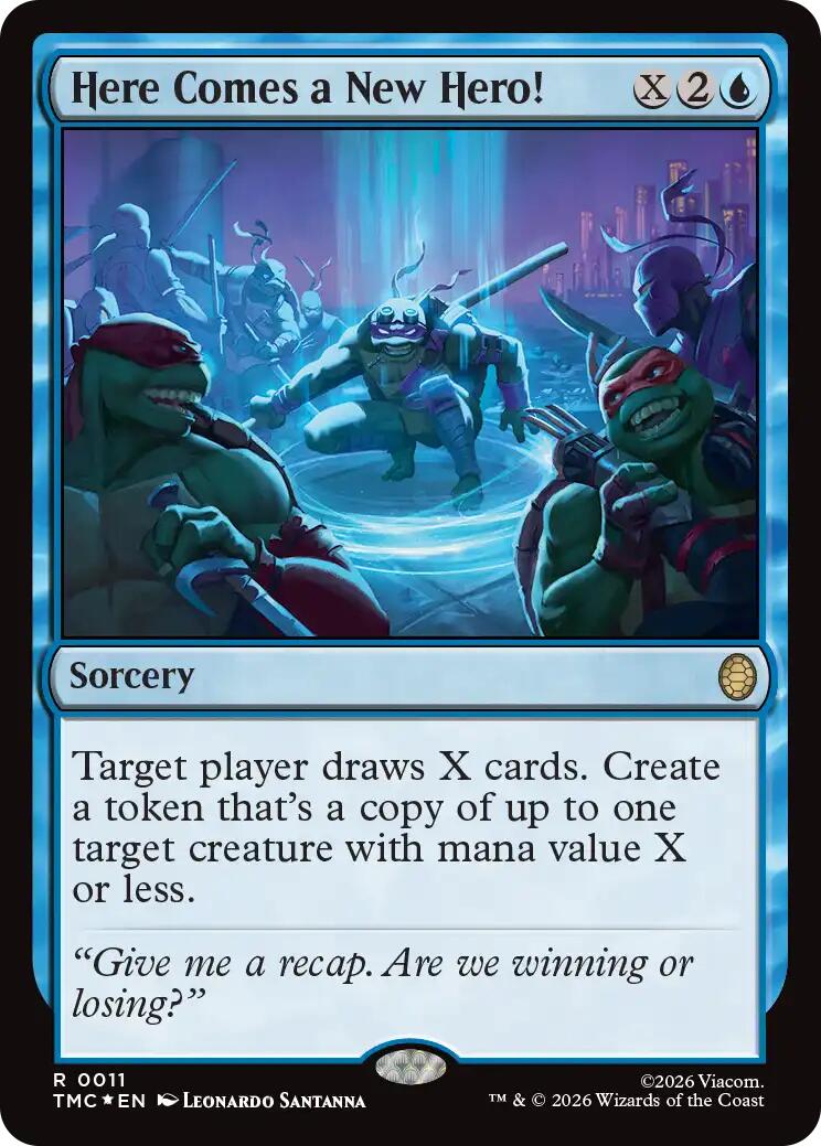Here Comes a New Hero! (Surge Foil) [Teenage Mutant Ninja Turtles Commander] | Card Merchant Takapuna
