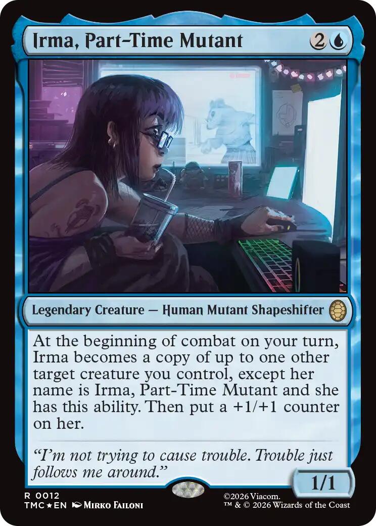 Irma, Part-Time Mutant (Surge Foil) [Teenage Mutant Ninja Turtles Commander] | Card Merchant Takapuna
