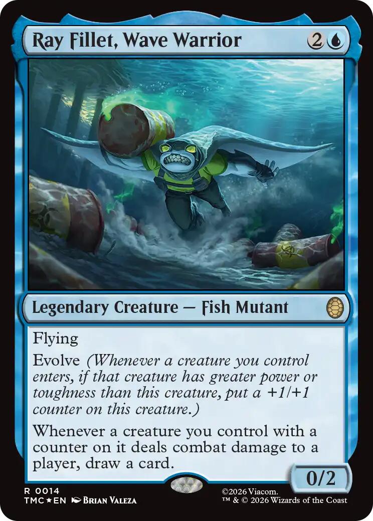 Ray Fillet, Wave Warrior (Surge Foil) [Teenage Mutant Ninja Turtles Commander] | Card Merchant Takapuna