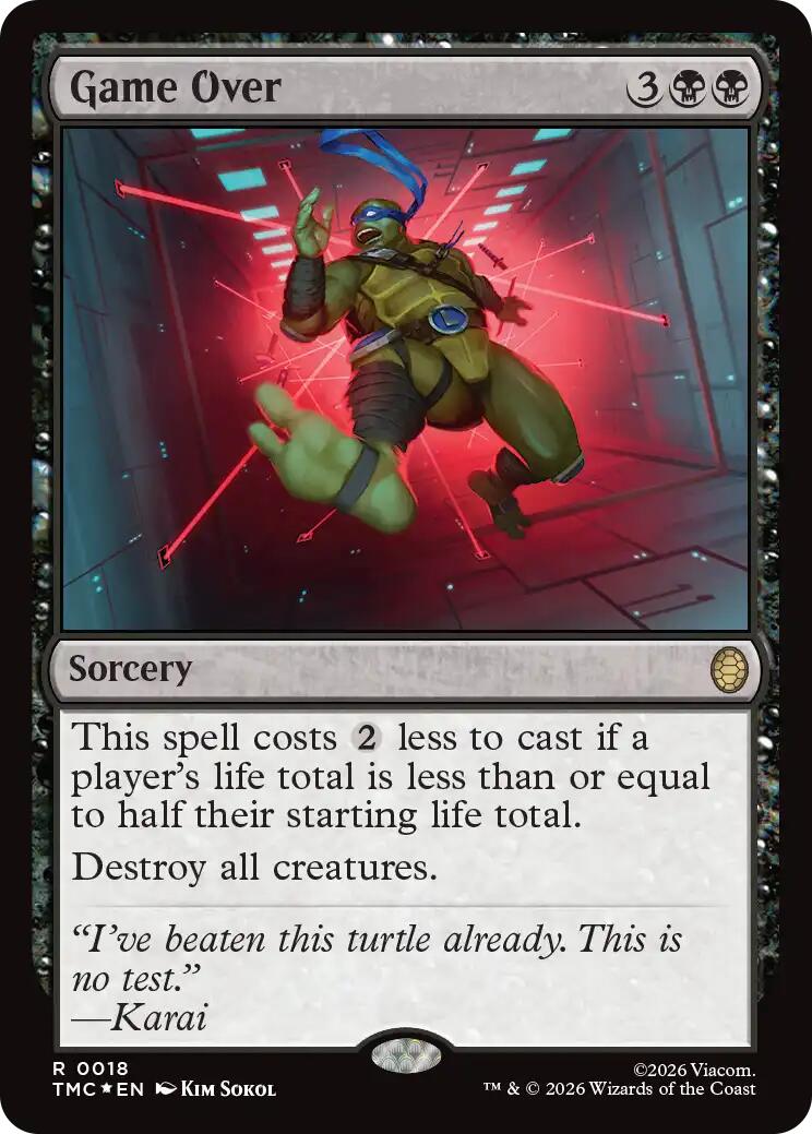 Game Over (Surge Foil) [Teenage Mutant Ninja Turtles Commander] | Card Merchant Takapuna