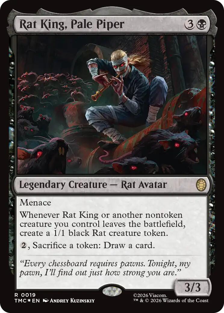 Rat King, Pale Piper (Surge Foil) [Teenage Mutant Ninja Turtles Commander] | Card Merchant Takapuna