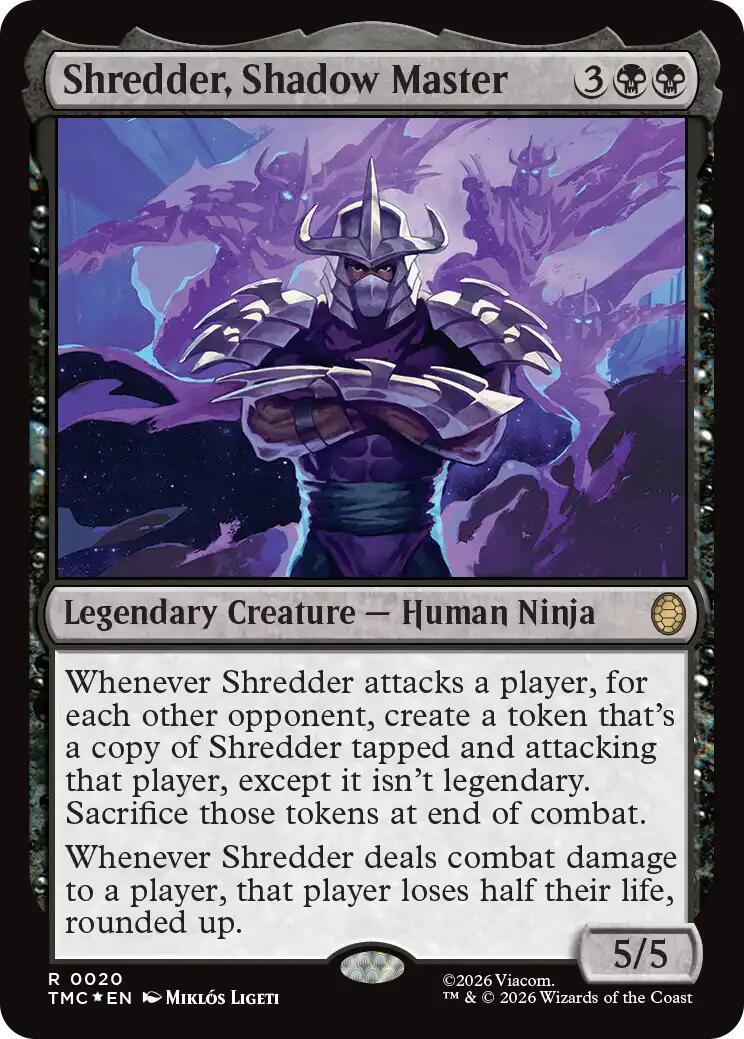 Shredder, Shadow Master (Surge Foil) [Teenage Mutant Ninja Turtles Commander] | Card Merchant Takapuna