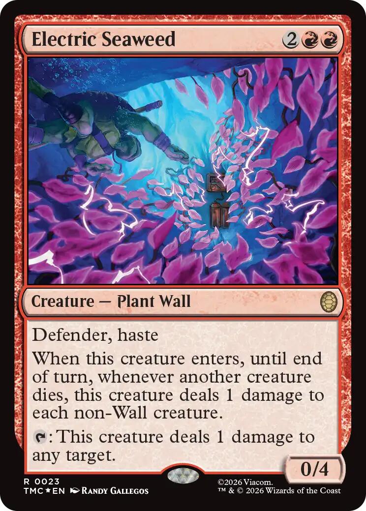 Electric Seaweed (Surge Foil) [Teenage Mutant Ninja Turtles Commander] | Card Merchant Takapuna
