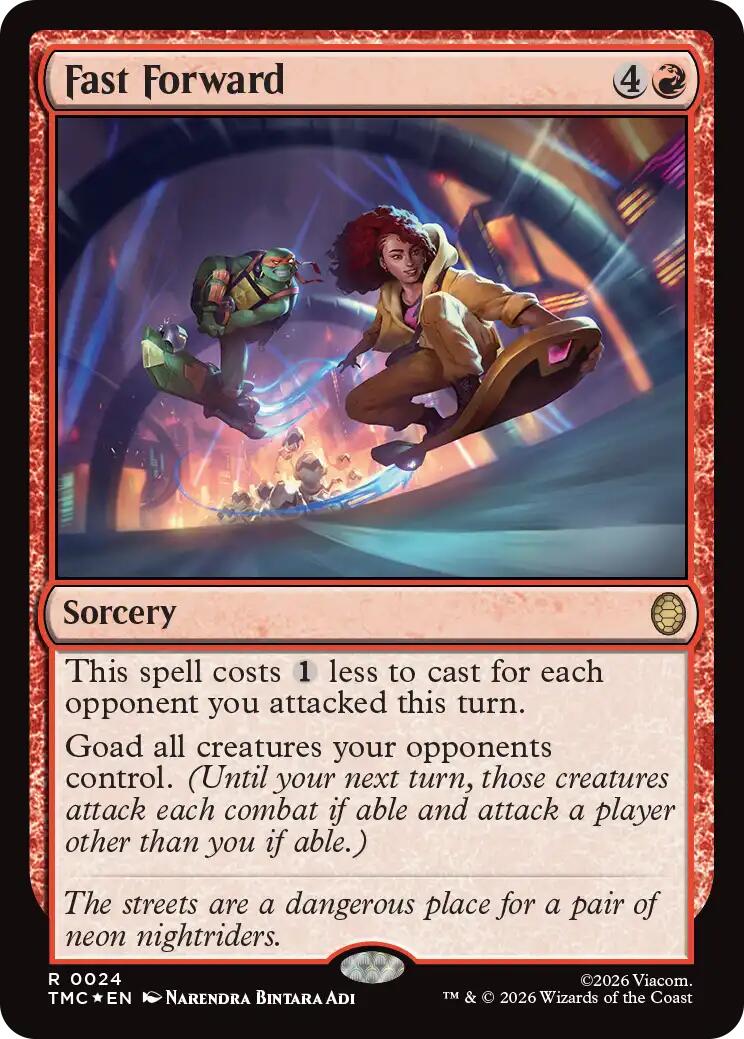 Fast Forward (Surge Foil) [Teenage Mutant Ninja Turtles Commander] | Card Merchant Takapuna