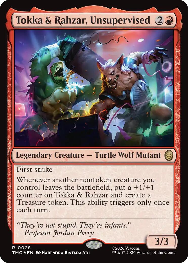 Tokka & Rahzar, Unsupervised (Surge Foil) [Teenage Mutant Ninja Turtles Commander] | Card Merchant Takapuna